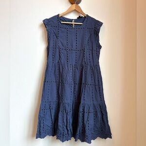 Nursing Queen Blue Tiered Sundress